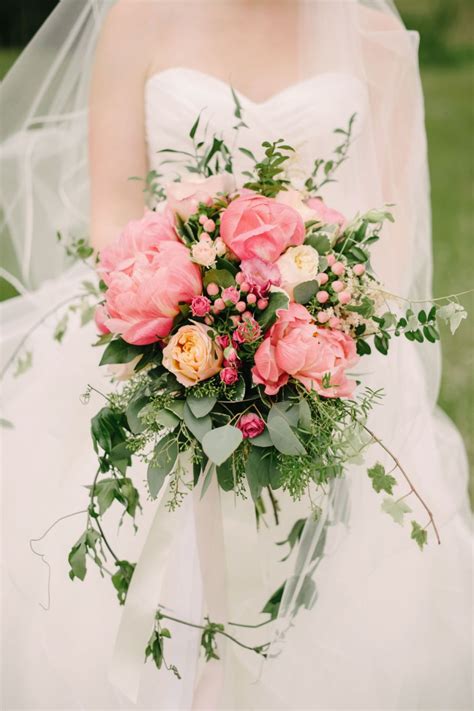 Pink Woodland Fairytale Mountain Wedding Bridal Bouquet Flowers Blue