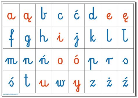 Edukacja Domowa Alfabet Litery Pisane Kolor Pdf Oficjalne Archiwum Allegro