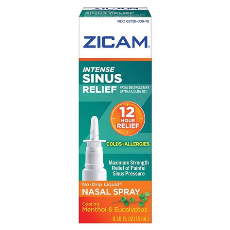 Zicam Intense Sinus Relief Nasal Gel Spray Walgreens