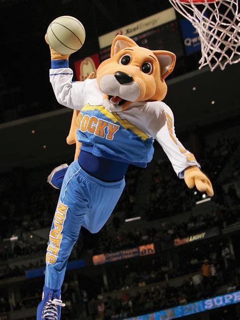 Denver nuggets rocky the mascot was trying to cheer the crowd because denver had score a 3 point shoot peyton manning told the nuggets mascot to go long and fired a deep ball just like old times. 4 Times Colorado Mascots Proved They'll Do Anything for ...