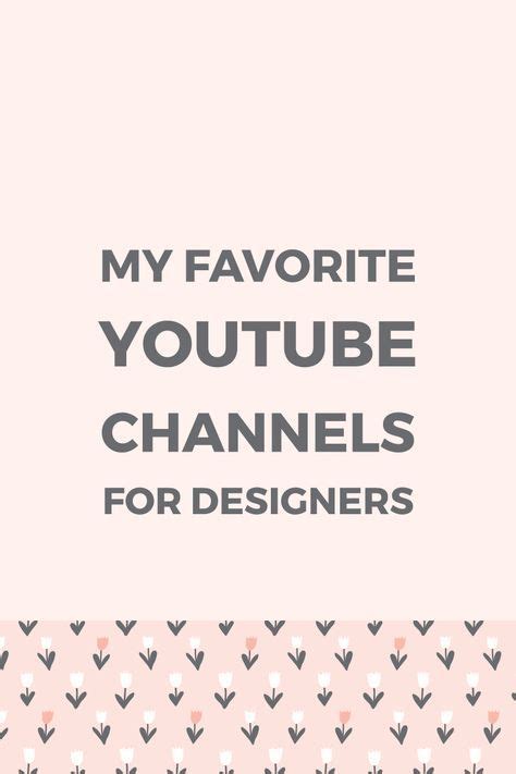 My Favorite Youtube Channels For Designers Learning Graphic Design