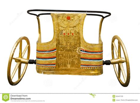 Ancient Egyptian Ceremonial Chariot Stock Image Image Of Tuthankamon