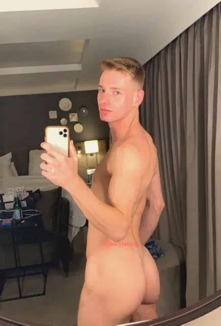 Shirtless Male Nude Beefcake Bare Butt Pool Swimmer Hunk Man Photo X