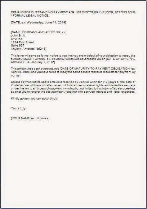 When do you send a demand letter? Payment Demand Letter Format