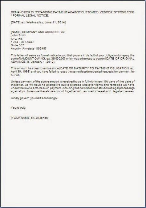 Well i don't want freak you out to much or be the bearer of bad news but when your business is doing good and its starting to grow this is the time you need to really pay attention to california labor laws and. Payment Demand Letter Format