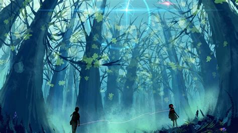 Download Anime Forest Background