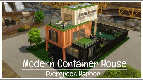 Modern Container House The Sims 4 Speed Build No Cc Sims House
