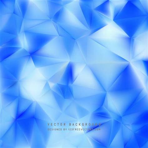 Cobalt Blue Polygon Triangle Pattern Background