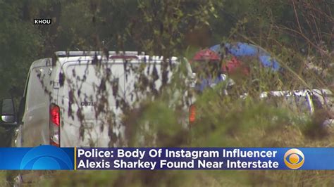 police body of instagram influencer alexis sharkey was found near texas interstate youtube