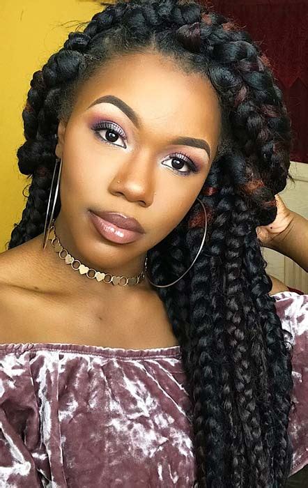 Here are some african hair braiding styles pictures for you to consider if you want to change your hairstyle this season. 43 Big Box Braids Hairstyles for Black Hair | StayGlam