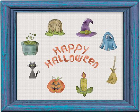 There&amp;#39;s no better time to reflect on the past than at the start of a new year, and that&amp;#39;s exactly what we&amp;#39;re going to do here today! Free Cross Stitch Pattern Happy Halloween | DIY 100 Ideas