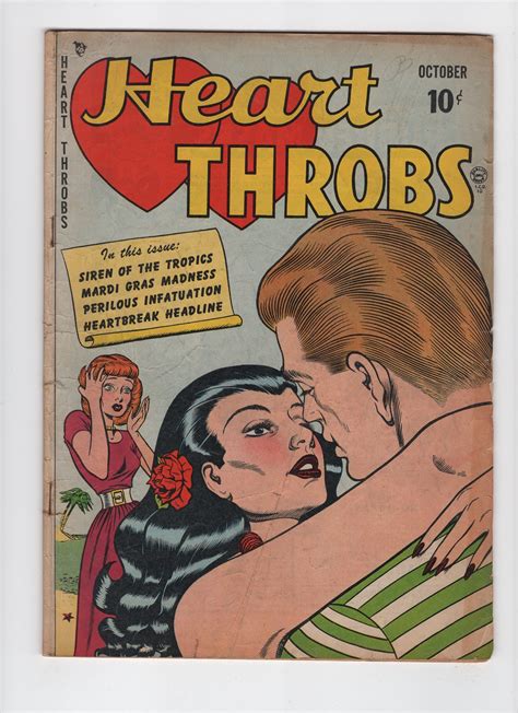heart throbs 2 oct 1949 g vg 3 0 bill ward cover art etsy
