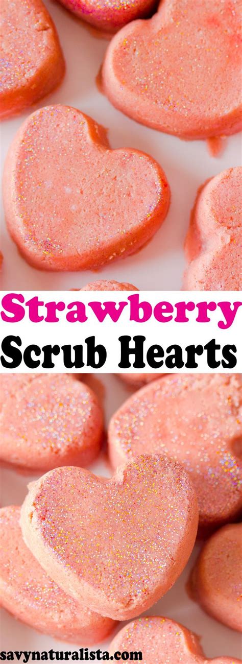 Strawberry Sugar Scrub Hearts Savvy Naturalista Sugar Scrub