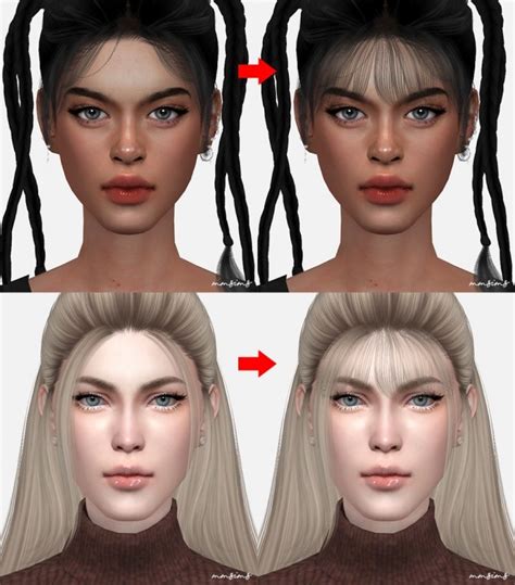 Sims 4 Cc Hair With Bangs Voicefer