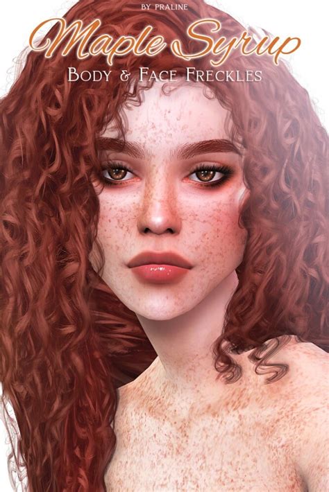 Maple Syrup Body And Face Freckles At Praline Sims Sims 4 Updates