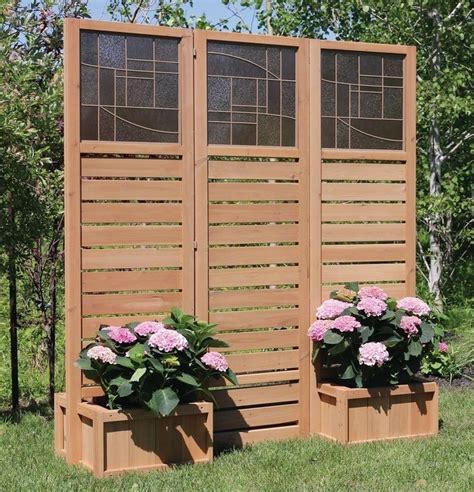 20 Outdoor Privacy Screen With Planter Box