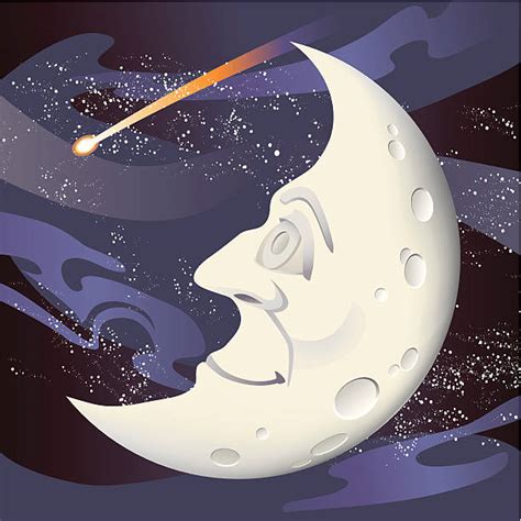 Man In The Moon Illustrations Illustrations Royalty Free Vector