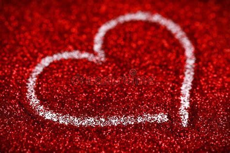 Red Glitter Hearts Valentine S Day Abstract Background Love Sparkle