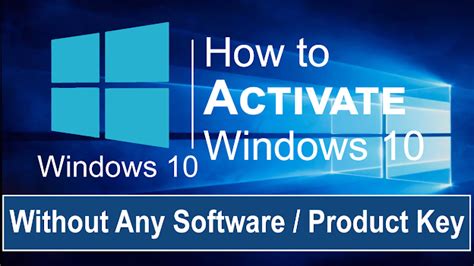 How To Activate Windows 10 Without Any Software Product Key