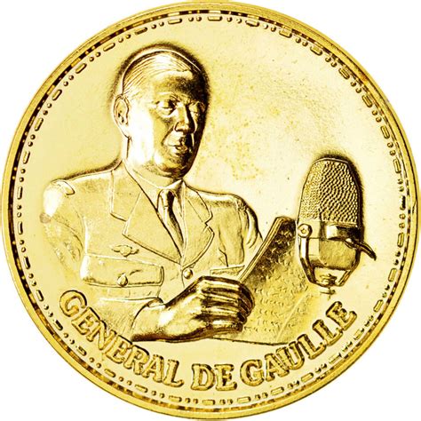 Le discours fut adressé aux français depuis londres, juste après que le gouvernement du maréchal pétain avoue la défaite de la france. #412934 France, Medal, Charles De Gaulle, Appel du 18 juin ...