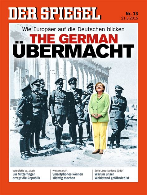 Der Spiegel Cover With Merkel And Nazis Business Insider