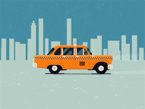 NY Taxi Animation | Animation, Motion logo, Animation design