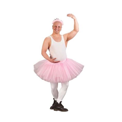 Adult Mens Grande Pink Tutu Ballerina Funny Costume Dress Fw5115 For Sale Online Ebay