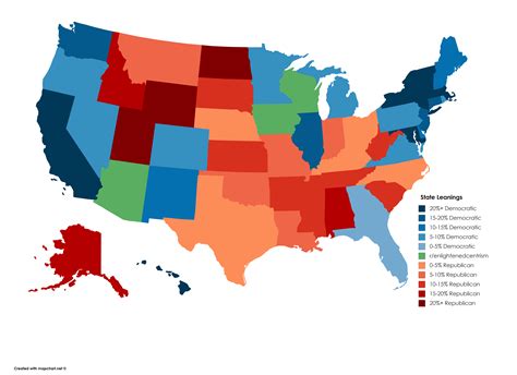 US States Political Leanings OC 5175x3762 R MapPorn