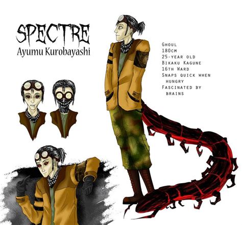 Tokyo Ghoul Oc Ayumu Kurobayashi Spectre Ref By Chesterpalm On