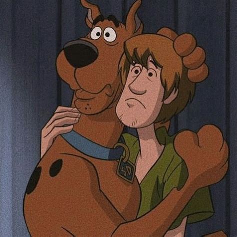 Scooby And Shaggy Hugging Each Other