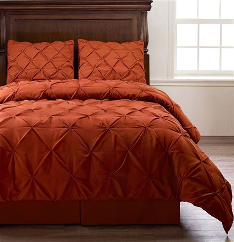 Burnt Orange Comforter Set Orange Bedding Orange Comforter