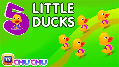 One two three four and five. Five Little Ducks Nursery Rhyme With Lyrics - Cartoon ...