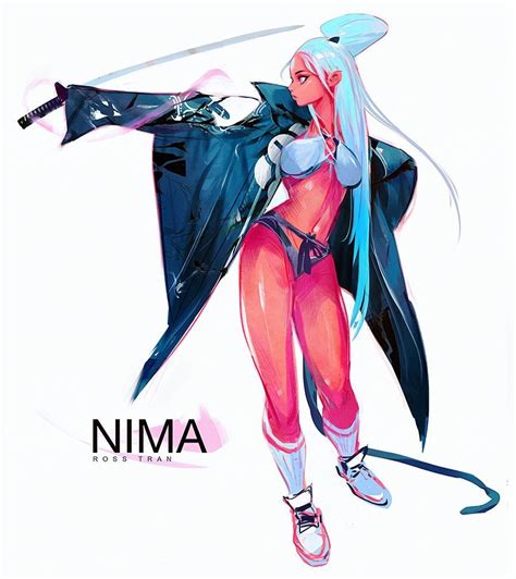 Here S The Nima I Started Earlier This Week Been Exploring Styles For The New Show And Her Book