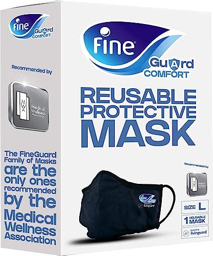 Fine Guard Comfort Adult Face Mask With Virus Killing Livinguard