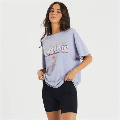 Cutie Oversized T Shirt In Pigment Coral Sands Nomadic Paradise