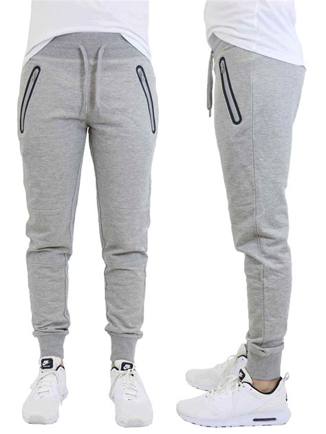 Gbh Mens Jogger Sweatpants With Zipper Pockets