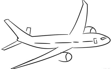 Simple Airplane Drawing Free Download On Clipartmag