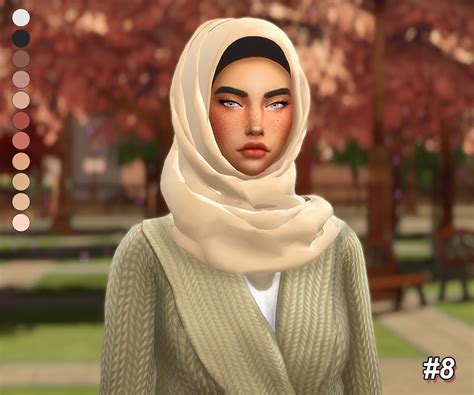 Lana Cc Finds Pxeldaisy Aanhamdan93s Hijabs Recoloured Mesh