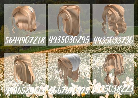 Bloxburg Codes For Hair Aesthetic Blonde Hair Codes Part Roblox Images And Photos Finder