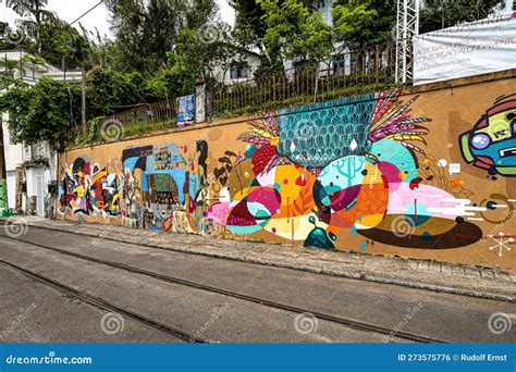 Graffiti Street Art Murals Line The Streets And Back Alleys Of Rio De