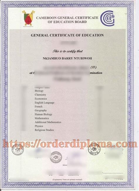 Buy Fake Cameroon Gce Board Certificates Buy Fake Diploma Certificate Order Fake Degree