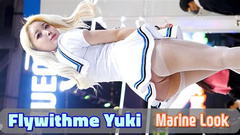 플윗미 유키 Flywithme Yuki Marine Look Cosplay 2023 G STAR 지스타 레이싱모델 직캠