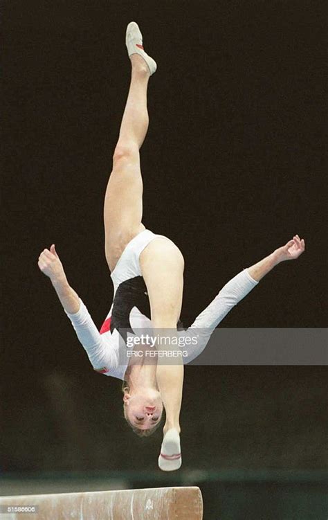 Olympic Gymnast Svetlana Boginskaya From Belarus Trains On The Nieuwsfoto S Getty Images