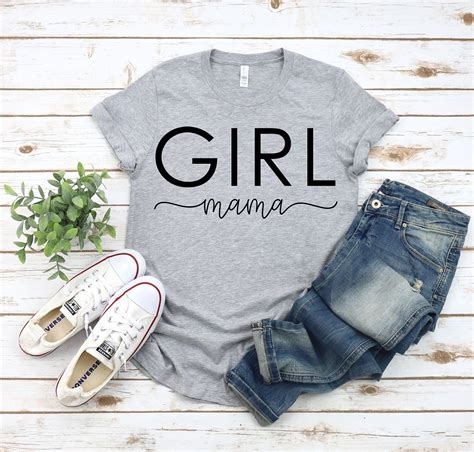 Girl Mama Shirt Mom Of Girls Mom Life Shirt Mom Shirt Cute Etsy