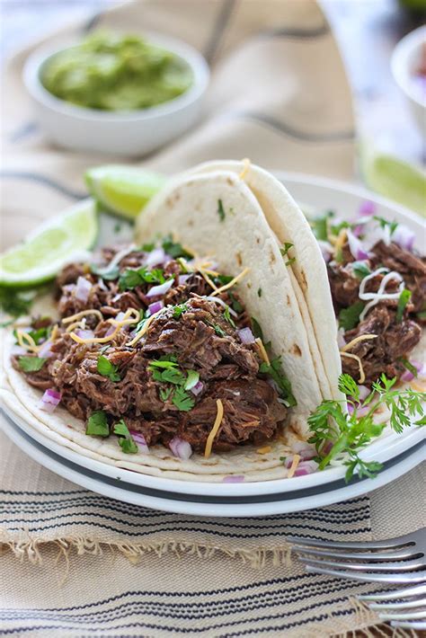 Slow Cooker Shredded Beef Tacos Recept Recepten