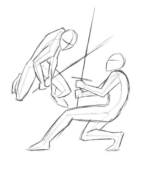 How To Draw Male Fighting Pose By Pndrawing On Devian Vrogue Co