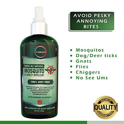 Elite Choice All Natural Mosquito Repellent - 4 oz Travel Insect ...