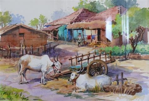 Our Beautiful Indian Village Paintings It S My World And My