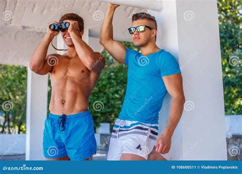 Two Awesome Young Guys Stock Image Image Of Gorgeous 108600511