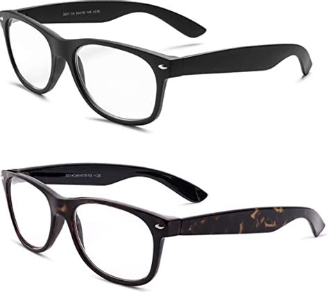 Specs Wayfarer Reading Glasses Matte Black And Shiny Havana 1 00 2 Pack Au Fashion